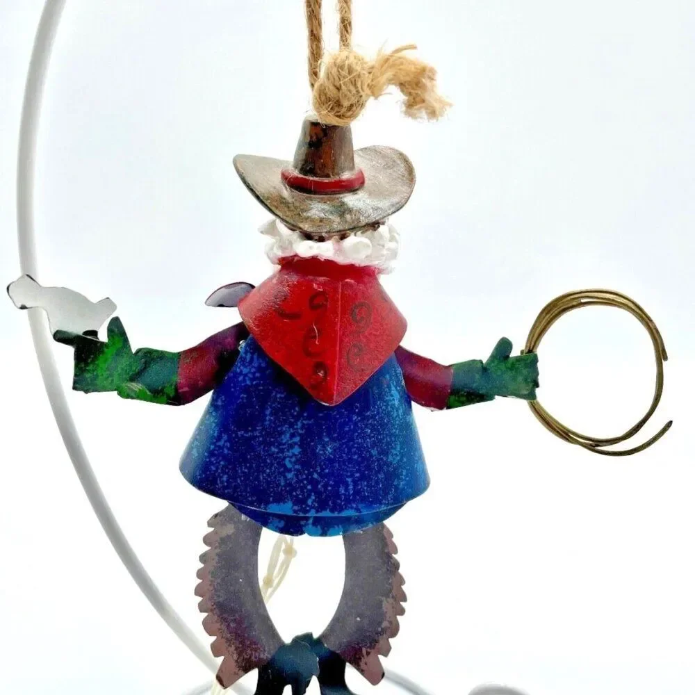 NEW Western Cowboy Ornament Sheriff Marshal Pull String 5